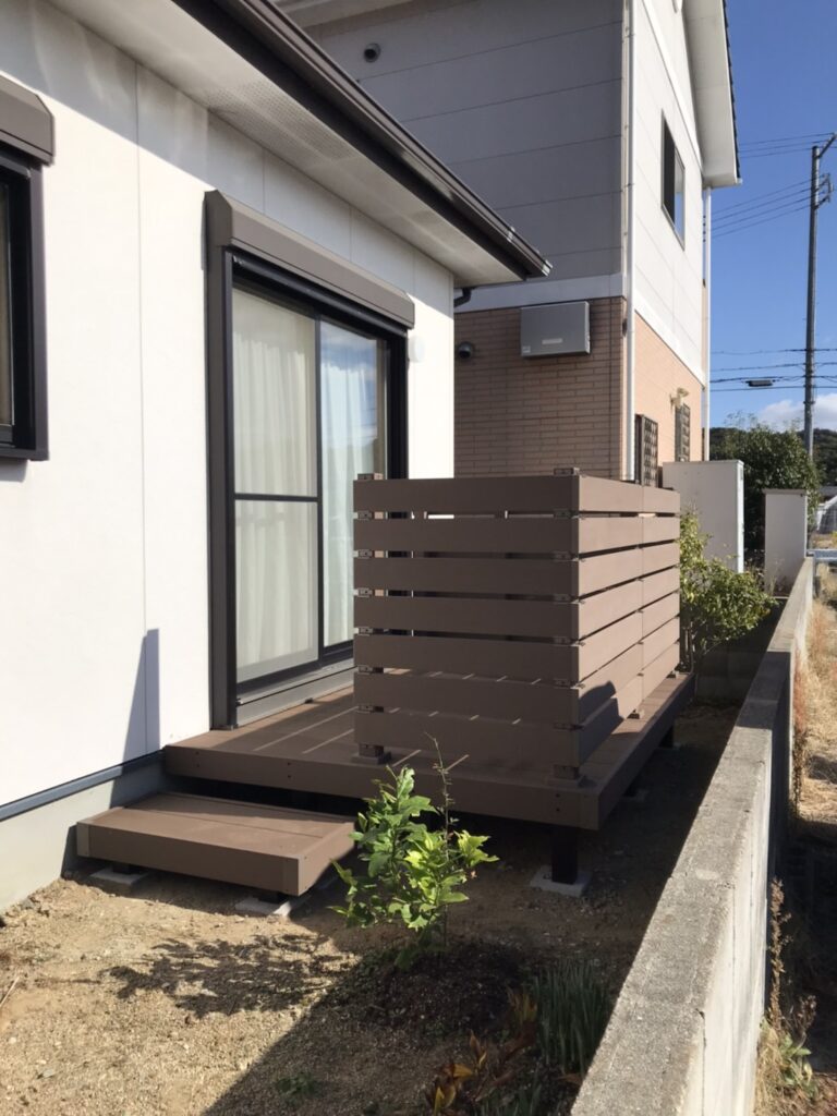 ウッドデッキの工事をさせていただきました☆